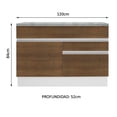 thumbnail image 3 of Gabinete Bajo Bufetera Madesa Glamy 120cm Con Encimera BM 01, 3 of 5