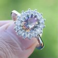 thumbnail image 2 of HOOUN Silver Rings Cubic Zirconia Pretty Jewelry for Women Wedding Ring Gift Size 6-10-9-#11, 2 of 4