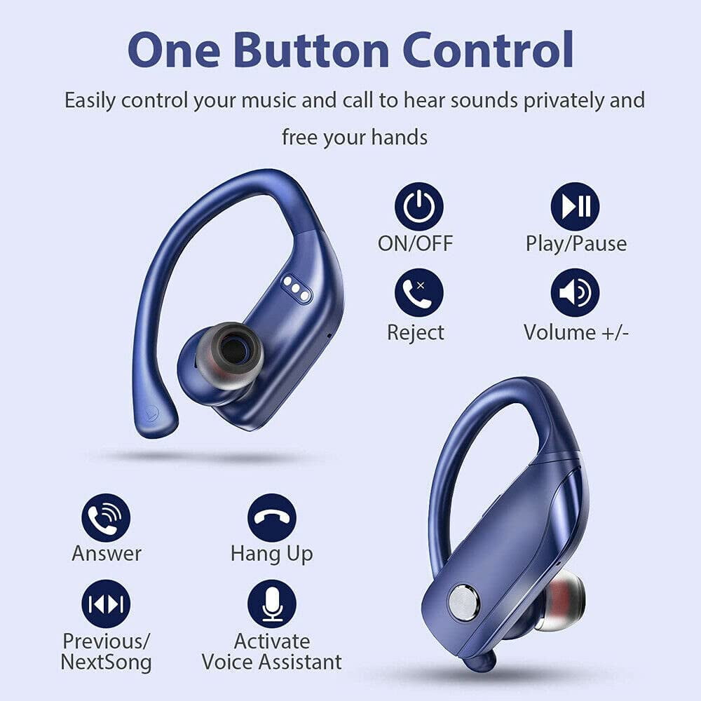 2023 Bluetooth 5.0 TWS Gaming Earbuds 13mm Drivers Noise Canceling Built-in Mic