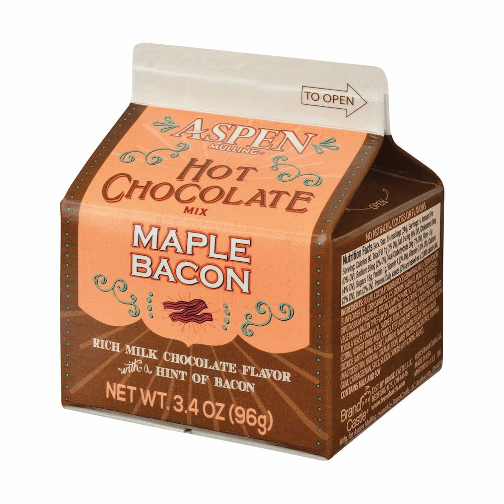 Aspen Mulling Hot Chocolate Drink Mix Trio Maple Bacon, Salted Carmel