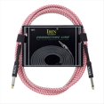 thumbnail image 1 of Cable de Guitarra, Cable para Instrumentos Musicales, Cable de Audio para Bajos, Cable con Reducción de Ruido (6 Metros), Color Rosa y, 1 of 6