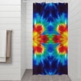 thumbnail image 2 of Colorful Tie Dye Flowe Shower Curtain 36"x72" ,Bathroom Decorative Shower Curtains Set with 12 Hooks,Modern Waterproof Washable Shower Curtain, 2 of 6