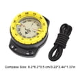 thumbnail image 5 of Soidarity ABS acrílico operación subacuática brújula de muñeca al aire libre hombres mujeres Freediving 50m calibre impermeable herramientas de Deportes acuáticos Amarillo Soidarity OD002495-02B, 5 of 5