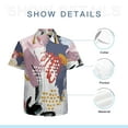 thumbnail image 7 of High Quality Hawaiian Shirts for Men Short Sleeve Aloha Beach Shirt Floral Summer Casual Button Down Shirts Blouses 87UEXZ, 7 of 7