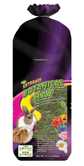(4 pack) Extreme! Natural Botanical Hay Small Animal Food 24 oz