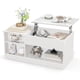 thumbnail image 1 of Costway Mesa de Centro con Tablero Elevable Mesa de Té Moderna Compartimentos Abiertos y Ocultos para Sala de Estar 100 x 50 x 45-59 cm Blanco, 1 of 9