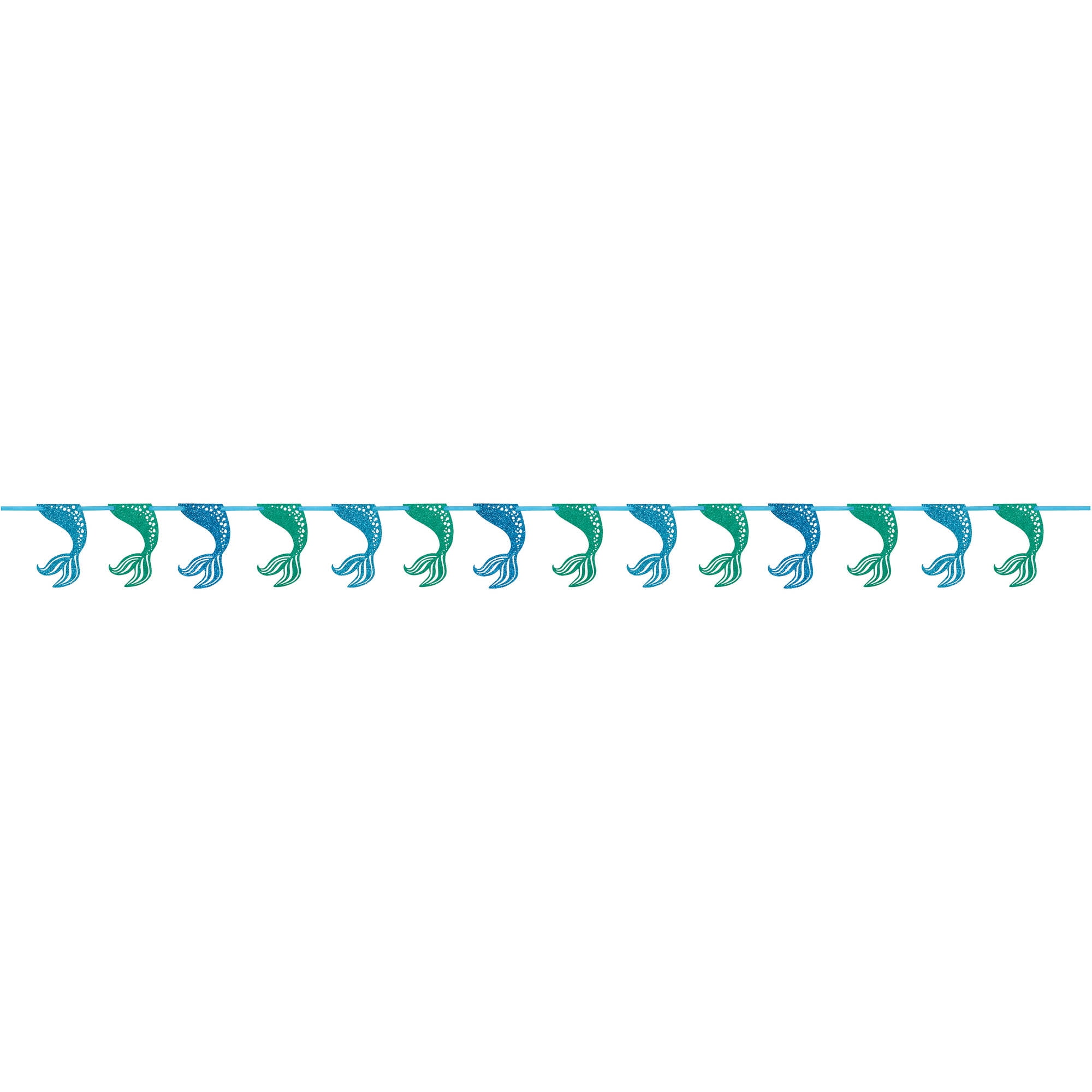 9' Paper Mermaid Garland Decoration