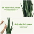 thumbnail image 3 of OLIVIVI Faux Snake Plants 3FT Tall Artificial Silk Agave Plant for Home Office Decor Indoor Outdoor Fake Lifelike Potted Plant with Wood Branches 2 pack, 3 of 12