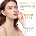 thumbnail image 4 of 2 pares de pendientes de lazo, pendientes de lazo pequeños, pendientes de cinta para mujer, pendientes para mujer, tachuelas, joyería de lazo para niñas, 4 of 6