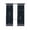 Blue, variant on Black Spring Floral Blackout Curtains 54 Inches Long for Bedroom, Watercolor Botanical Flower Striped Thermal Insulated Room Darkening Black Out Window Curtain Panels Grommet Drapes for Living Room