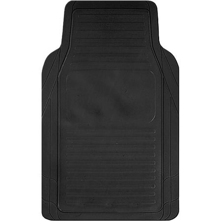 Kraco 4pc Basic Rubber Floor Mats, Black