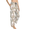 thumbnail image 2 of Xecao Retro Bunny Flower Women's Straight Lounge Pajama Pants: The Epitome of Relaxed Sleepwear, 2 of 9
