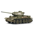 thumbnail image 1 of 1:72 Modelo de tanque T34 Modelo de vehículo con ruedas Decoración del hogar Camión de vehículos Modelo 4D para niñas niños pequeños, 1 of 10