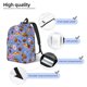 thumbnail image 3 of Disketp Fastfoods Mochila de Lona Estampada, Mochila Escolar de Viaje Ligera para Estudiantes y Portátil-Medium, 3 of 5