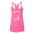 thumbnail image 2 of Wild Bobby, Can't Work Today My Arm Is In A Cast, Fishing, Women Tri-Blend Racerback Tank Top, Vintage Pink, Small, 2 of 5