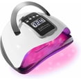 thumbnail image 1 of Lampe à Ongles UV, Lampe à Ongles LED Rouge pour Vernis Gel, Séchoir à Ongles à Polymérisation Rapide 280 W, 66 Perles de Lampe avec 4 Minuteries, Poignée Portable Écran LCD Lumière UV Rouge, Outils Professionnels d'Art des Ongles en Gel pour la Maison et le Salon, 1 of 8
