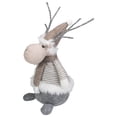 thumbnail image 4 of Northlight LED Lighted Wrapped Antlers Knitted Reindeer Christmas Figure - 18", 4 of 5