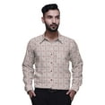 thumbnail image 1 of BESTMAN Printed Cotton Shirts For Men Long Sleeve Slim Fit Formal Shirt For Boy, 1 of 5