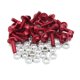 thumbnail image 1 of 25Pcs Tornillos Tuercas Aleación Aluminio Rojo M6 de Cabeza Hueca Hexagonal Moto Carenado, 1 of 1
