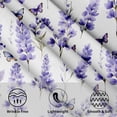 thumbnail image 3 of Lavender Round Tablecloth 60 Inch - Floral Butterfly Table Cloth Spring Summer Flowers Tablecloths Botanical Butterflies Table Cover for Kitchen Dining Indoor Outdoor, 3 of 7