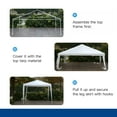 thumbnail image 4 of 10'x10' Canopy Tent Outdoor Canopy Party Wedding Tent Gazebo for Wedding Party,White, 4 of 9