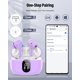 thumbnail image 5 of Auriculares inalámbricos Btootos Bluetooth 5.4 con cancelación de ruido, morados, 5 of 8
