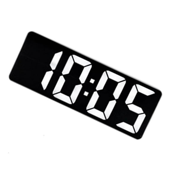 Quiet LED Desk Clock with Temperature Display Alarm Snoozes 12/24Hour Function