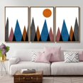 thumbnail image 3 of IDEA4WALL 3 Piece Framed Canvas Wall Art for Living Room, Bedroom Nordic Simple Style Canvas Prints for Modern Home Decoration Ready to Hang, 3 of 4