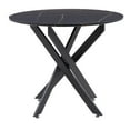 thumbnail image 1 of CorLiving Lennox Trestle Leg Indoor Dining Table with Black Marbled Engineered Wood Tabletop, 1 of 8