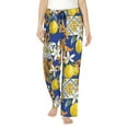 thumbnail image 2 of Lsque Sicilian Style Print Women's Pajama Pants, Lounge Pant - Comfortable Home Wear,Elastic Waistband, Stylish Design-Large, 2 of 9