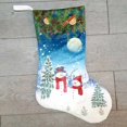 thumbnail image 4 of Calcetín bordado de Navidad personalizado Injueey Deluxe Santa Nordic Xmas Kits de decoración para fiestas cinco, 4 of 4