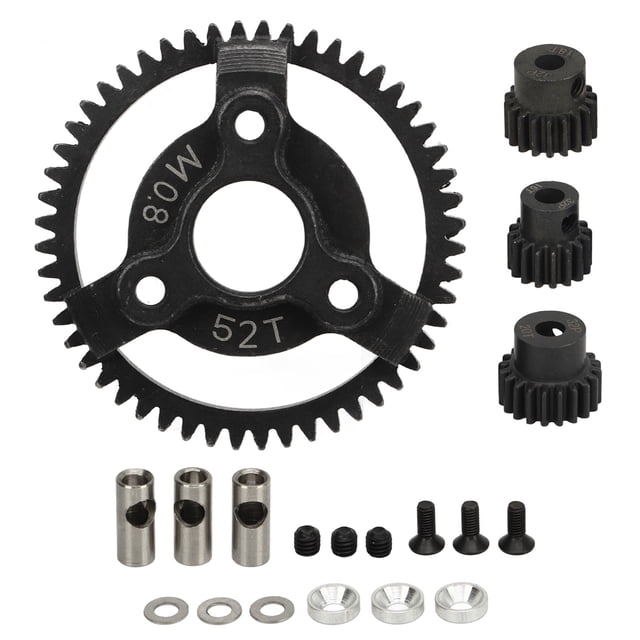 Engranaje recto de coche RC 32P 0,8 M piñón de acero 52T 16T 18T 20T para Traxxas Slash 2WD 1/10 YUNYI BRAND Deportes