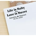 thumbnail image 3 of Printtoo Personalized Blue Self Inking Life Is Salty But Love Is Sweet Stamp Custom Wedding Favor Rubber Stamper -68 x 30 mm, 3 of 6