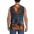 thumbnail image 4 of Balery Cowboy Boots Under Starry Sky Camisetas sin mangas para hombre, absorbe la humedad y protege contra el mal olor.-3X-Large, 4 of 7