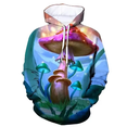 thumbnail image 2 of Nueva sudadera con capucha con estampado 3D de patrón de hongos para hombre, moda urbana de otoño e invierno, sudadera informal de gran tamaño para hombre, 6XL, 2 of 4