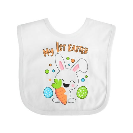 

Inktastic My 1st Easter Bunny with Eggs and Carrot Gift Baby Boy or Baby Girl Bib