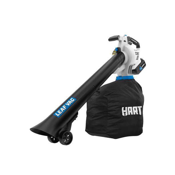 HART 40Volt Cordless Leaf Vacuum Kit, (1) 4.0Ah LithiumIon Battery