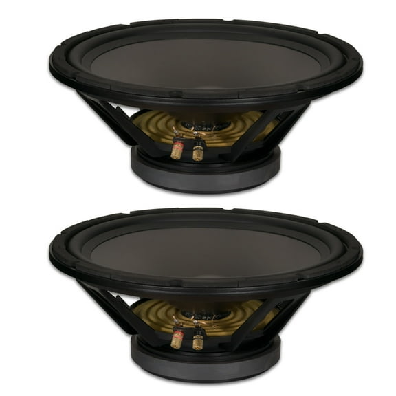 2 Goldwood Sound GW-15PC-8 Heavy Duty 8ohm 15" Woofers 550 Watts each Replacement Speakers