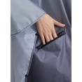thumbnail image 4 of Hooded Rain Poncho - Zippered Design - Gradient Color - Portable & Stylish, 4 of 7