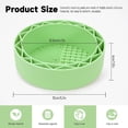 thumbnail image 3 of Brush Holder & Bowl Cleaning Tool, Green, 1 Piece - Makeup Brush Cleaner Mat with Drying Rack Silicone Makeup Brush Cleaning Mat Scrubber Bowl Make up Brush Cleaner Pad for Cosmeti Makeup Organizers, 3 of 7