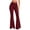 Wine, variant on XRoczxe Women's High Waisted Flare Leggings, Soft Stretchy Yoga Pants with Wide Waistband, Casual Bootcut Workout Trousers for Gym Dance & Daily Wear