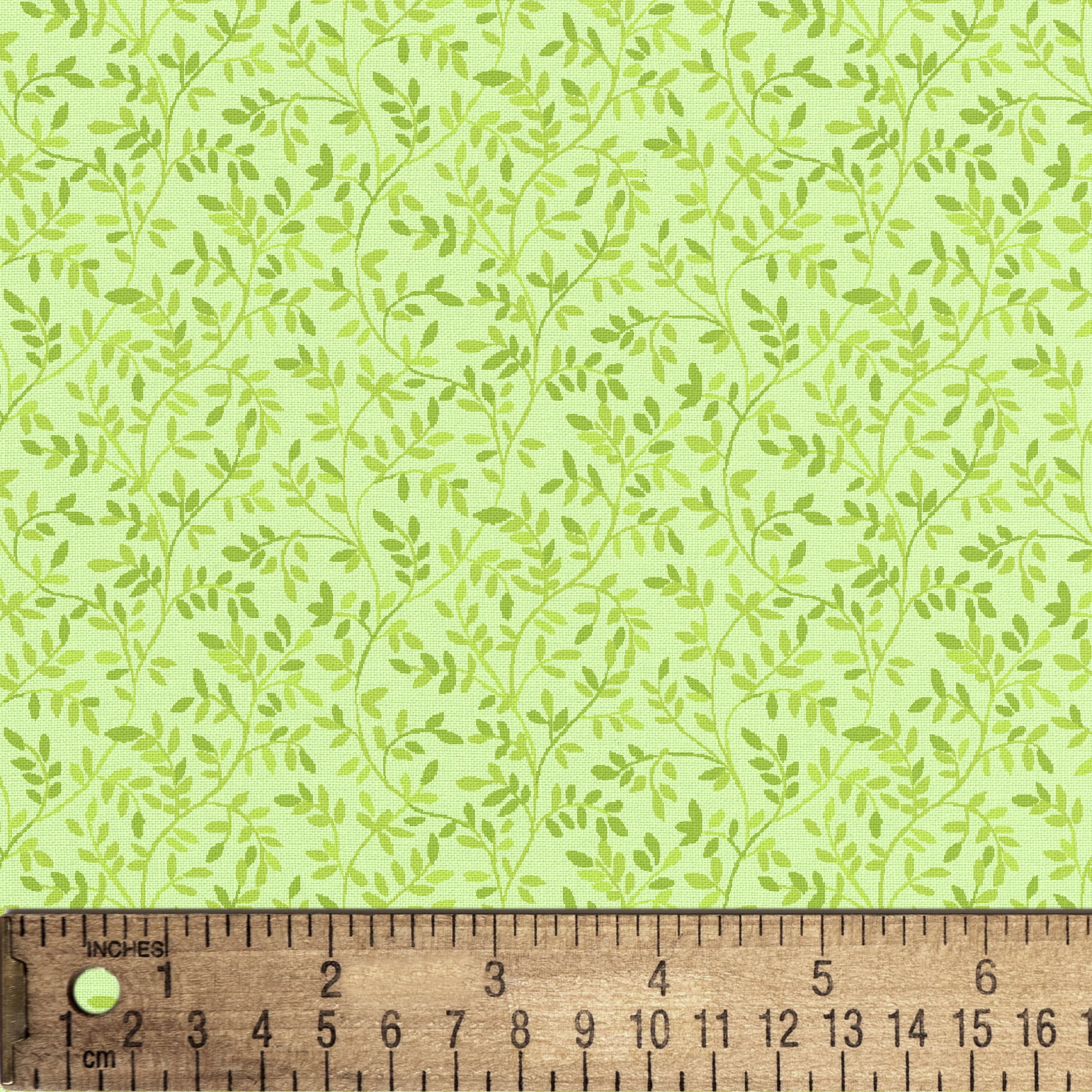 Waverly Inspirations 1 Yard 100% Cotton Italian Leaves, Green, 44" Wide for Quilting & Sewing