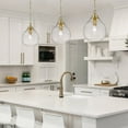 thumbnail image 4 of Golden Lighting Ariella 1-light Pendant in Brushed Champagne Brass, 4 of 6