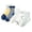 Blue Yellow, variant on Balabala Boys Lightweight Crew Socks, Breathable Cotton Blend, Soft Striped Casual School Socks, 5-Pack