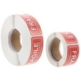 thumbnail image 5 of FRCOLOR  2 Rolls Warning Shipping Stickers Fragile for Packing Sign Stand Poster Red, 5 of 8