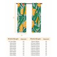 thumbnail image 6 of Fsddascl Orange Lemon Blackout Curtains for Bedroom/Living Room, Thermal Insulated Kitchen Curtains, Minimalist Tropical Retro Green Palm Leaf Grommet Darkening Window Treatment Drapes 27.5"x39"x2, 6 of 6