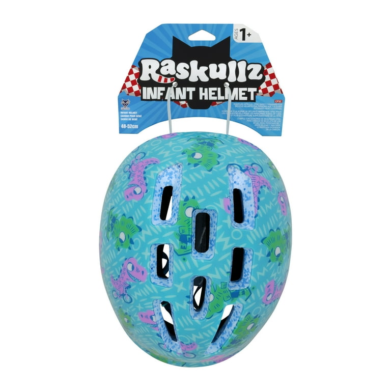 Raskullz Lil Buddy 1+ Infant Bike Helmet, Lil Dino (48-52cm
