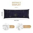 thumbnail image 2 of KLL Copper-Gold Gloss Outline Chrysanthemum Pattern Long Body Pillow Cover,20x60 Body Pillow Cases,Soft Brushed Microfiber Invisible Zipper Design-Pillow core not included, 2 of 7