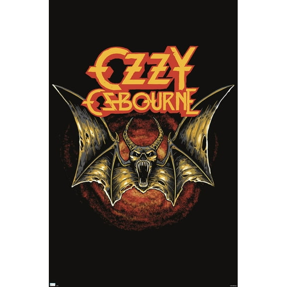 Ozzy Osbourne - Bat Logo Wall Poster, 22.375" x 34"