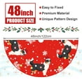 thumbnail image 3 of Christmas Tree Skirt Red Tree Skirts Australian Shepherd Xmas Tree Skirt Tree Mat 48 Inch Dog Winter Christmas Decorations for Home, 3 of 6
